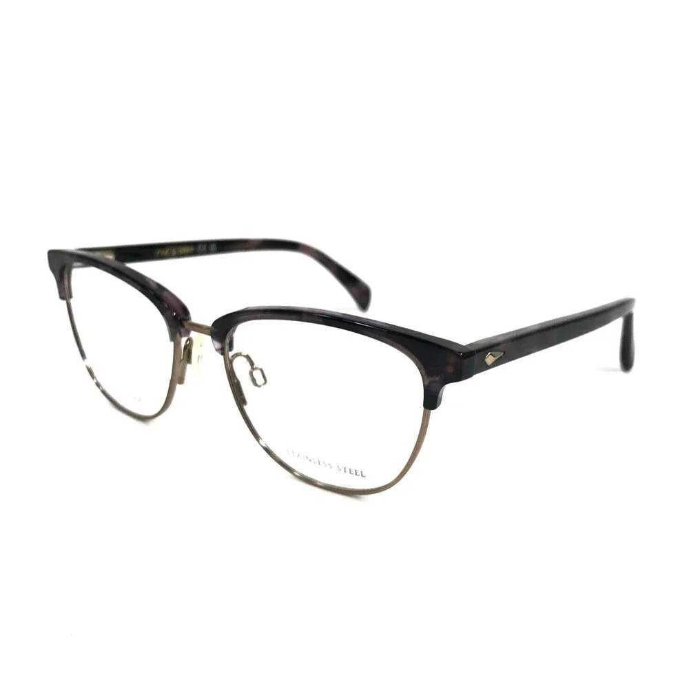 Rag & Bone Eyeglasses Frames RNB3060/G HKZ Purple Tortoise Gold 52-17-140